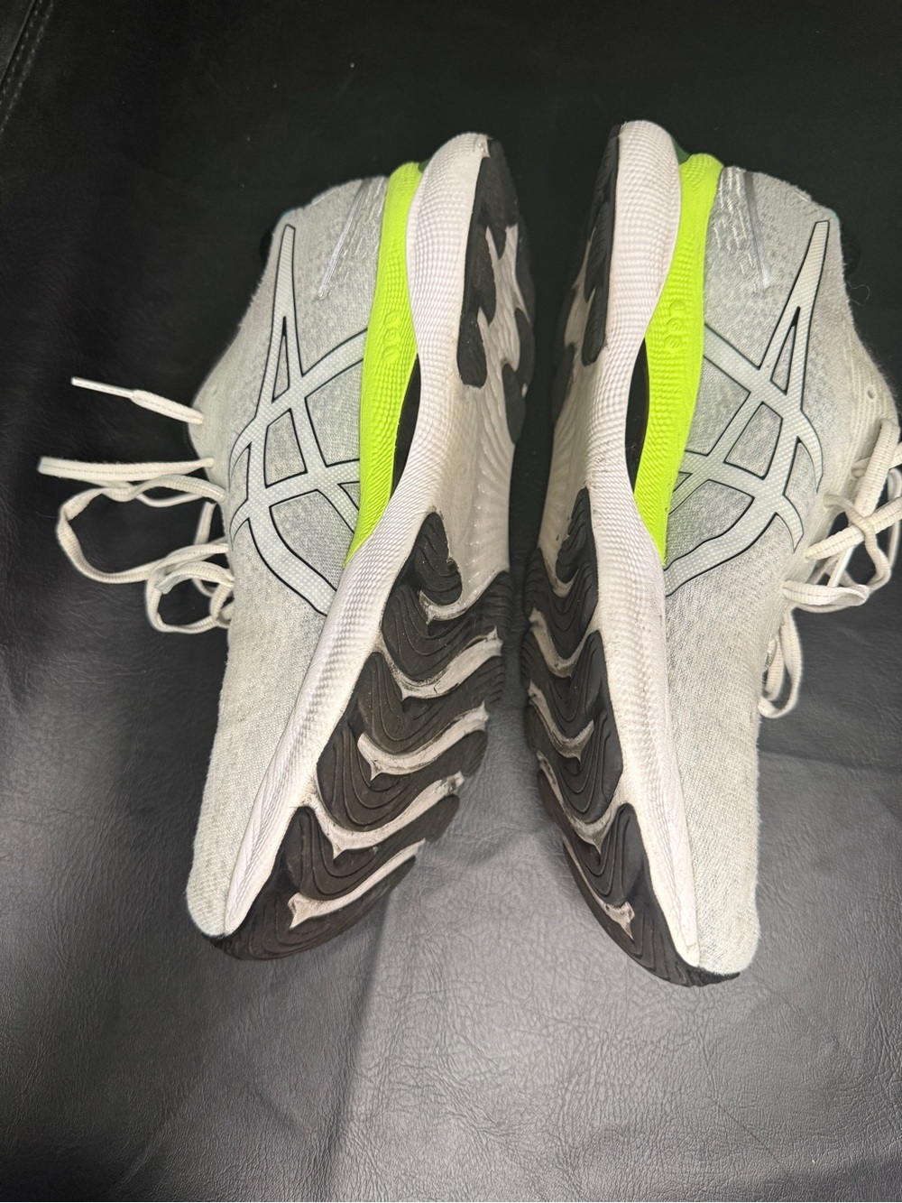 ASICS GEL-Nimbus 24 Running Shoes Gray Lime Green Men's Size 11 - Picture 5 of 8